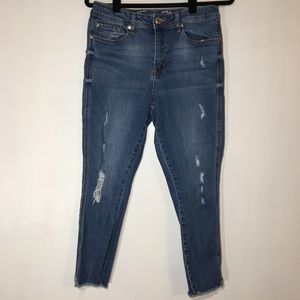 Seven7 high rise ankle skinny